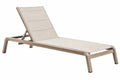 Lettino prendisole 200 x 70 x 85 cm in legno beige reclinabile per esterno